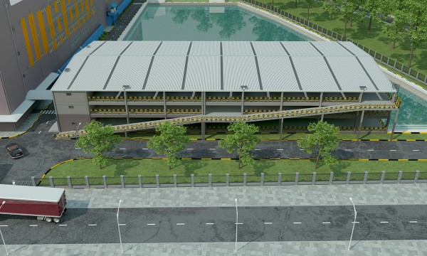 Yi Da Garment Factory Project Phase 3 - Canteen parking