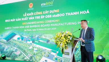 Lễ khởi công xây dựng Nhà máy sản xuất ván tre ép OSB staBOO Thanh Hóa