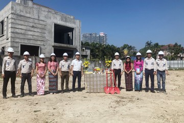 Groundbreaking ceremony of Myanmar Lakeside serviced apartment project
