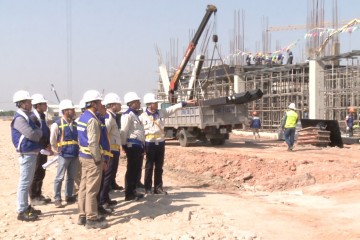 INVESTCORP’s Board of Directors work and check construction status at Wearing apparels manufacturing project of Maple Company Ltd.