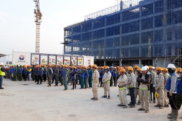 Update construction progress of Wearing apparels manufacturing project – Ramatex Hai Phong in Jan 2018