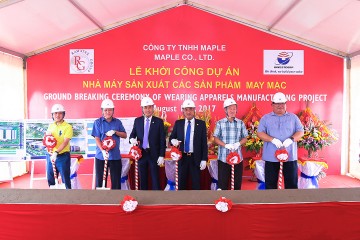 Groundbreaking ceremony of Wearing apparel manufacturing Project – Ramatex Hai Phong.