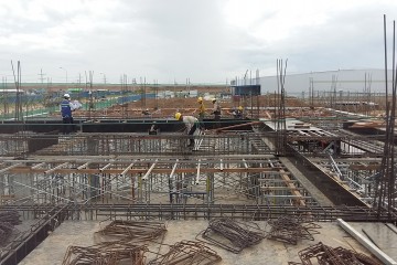 Update construction progress in May 2017 – Taiyo Nippon Sanso Myanmar Project.