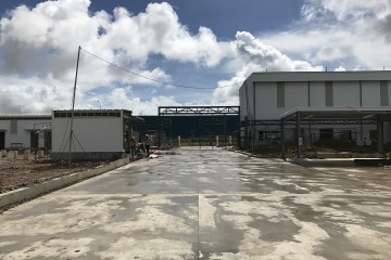 2017 年 9 月份，缅甸 Taiyo Nippon Sanso 煤气建设工厂施工进度