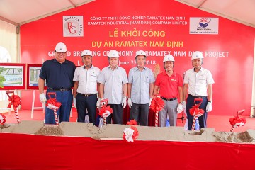 Commencement ceremony of Textile dyeing and garment factory project– Ramatex Nam Dinh