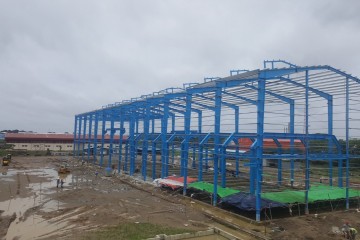 Update construction progress of KMN hot dip galvanizing factory project in July 2018