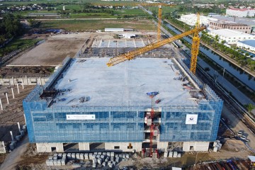Update construction progress of Textile dyeing and garment factory project – Ramatex Nam Dinh phase 2 in July 2020