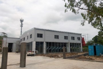 Update construction progress of Tamada Office and Warehouse project in August 2019
