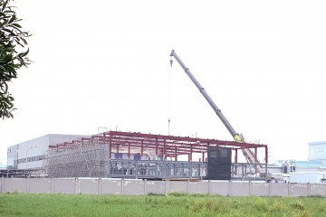 Update construction progress – Phase 4 factory construction project of Yokowo Vietnam Co., Ltd in August 2020