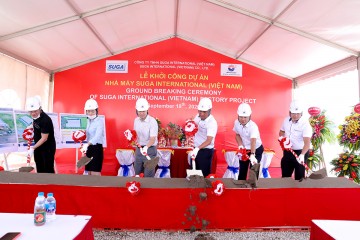 Groundbreaking ceremony of Suga International (Vietnam) Factory Projects