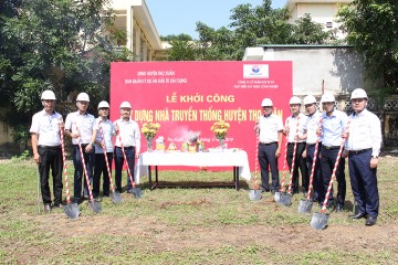 Groundbreaking ceremony for construction of Traditional building project of Tho Xuan district