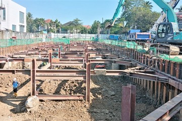 Update construction progress – Lakeside Service Apartment (Myanmar) project in November 2020
