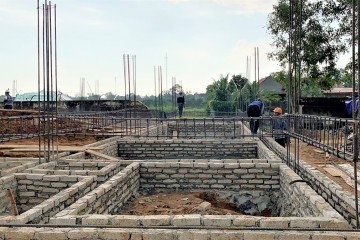 Update construction progress – Multifunctional house of Tho Xuan High school No 4, Tho Xuan district in November 2020