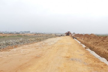 Update construction progress in January 2021 – Dong Nam Residential area infrastructure project in Dong Khe commune, Dong Son district, Thanh Hoa province