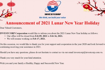 Announcement of 2021 Lunar New Year Holiday