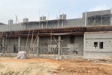 Update construction progress – Multifunctional house of Tho Xuan High school No 4, Tho Xuan district in January 2021
