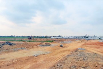 Update construction progress in April 2021 – Dong Nam Residential area infrastructure project in Dong Khe commune, Dong Son district, Thanh Hoa province