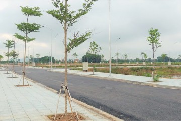Construction progress updated in August 2021 – Dong Nam Residential area infrastructure project in Dong Khe commune, Dong Son district, Thanh Hoa province