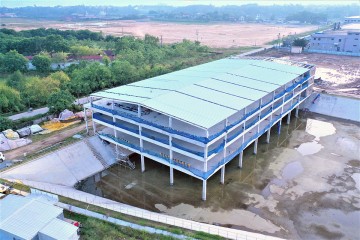 Cập nhật tiến độ thi công tháng 9/2021 – Dự án Nhà máy may Yi Da - Giai đoạn 3 - Hạng mục Nhà ăn - Nhà xe