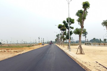 Construction progress updated in October 2021 – Dong Nam Residential area infrastructure project in Dong Khe commune, Dong Son district, Thanh Hoa province