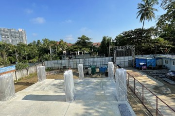 Construction progress updated in October 2021– Lakeside Service Apartment (Myanmar) project