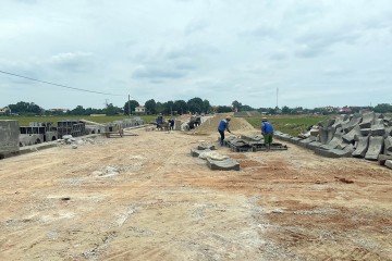 Construction progress updated in October 2021 – Typical Residential Area Infrastructure Project in Hoang Hoc Village, Dong Hoang Commune, Dong Son District, Thanh Hoa Province