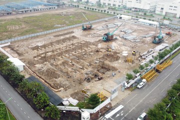Construction progress updated in October 2021 – Design and build project of Welco Technology Vietnam Factory