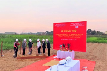 Groundbreaking ceremony of road from Xuan Hung commune connecting with road from Tho Xuan town to Lam Son – Sao Vang urban area, Tho Xuan district
