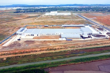 Construction progress updated in December 2021 – Toray International Vietnam factory project in Quang Ngai