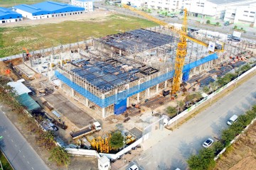 2021年12月の建設進捗状況–Welcoベトナムテクノロジー工場設計・施工プロジェクト