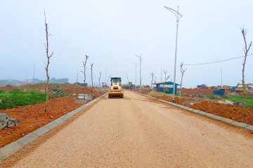 2022年3月の建設進捗状況-Thanh Hoa省、Dong Son県、Dong Khe群、Dong Nam新住宅地のインフラプロジェクト
