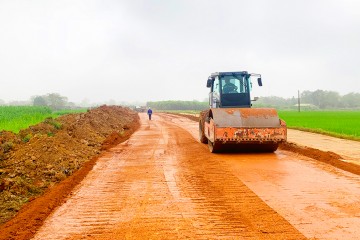 Construction progress update in April 2022 – Road project from Xuan Hung commune connecting with road from Tho Xuan town to Lam Son – Sao Vang urban area, Tho Xuan district