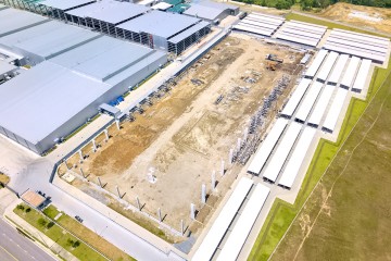 2022年5月の建設進捗状況-An Nam Matsuoka縫製新工場建設プロ​​ジェクト–第3B期