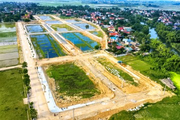 Construction progress update in June 2022 – Typical Residential Area Infrastructure Project in Hoang Hoc Village, Dong Hoang Commune, Dong Son District, Thanh Hoa Province
