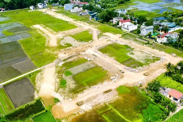 2022年6月の建設進捗状況の更新–タンホア省タンホア市クアンドンコミューンの住宅地の技術インフラプロジェクト