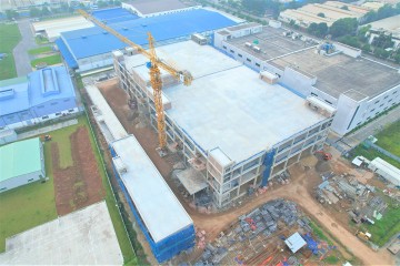 Construction progress updated in October 2022 – Expansion project of Meiko Quang Minh manufacturing and assembling electronic components factory - Phase 1