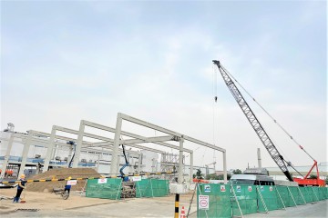 Construction progress updated in October 2022 – Sakata Inx Vietnam Factory Project - Bac Ninh Branch