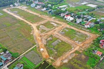 2022 年 11 月に建設の進捗状況を更新 – タインホア省タインホア市クアン ドン コミューンの住宅地の技術インフラ プロジェクト