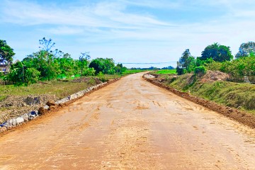 Construction progress update in November 2022 – Road project from Xuan Hung commune connecting with road from Tho Xuan town to Lam Son – Sao Vang urban area, Tho Xuan district