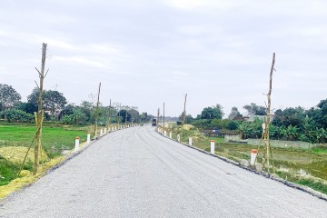 Construction progress updated in January 2023 – Road project from Xuan Hung commune connecting with road from Tho Xuan town to Lam Son – Sao Vang urban area, Tho Xuan district