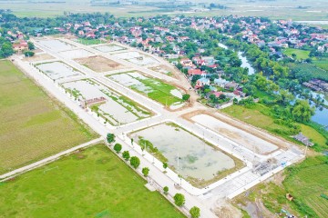 2023 年 1 月に建設の進捗状況を更新 – Thanh Hoa省、Dong Son県、Dong Hoang群、Hoang Hoc住宅地のインフラプロジェクト