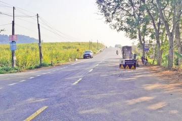 Construction progress updated in January 2023 – Project of Repairing damage to foundation, road surface, drainage system and traffic safety at section Km51+600 - Km53+500; Km57+00 - Km59+700, National way 47, Thanh Hoa province