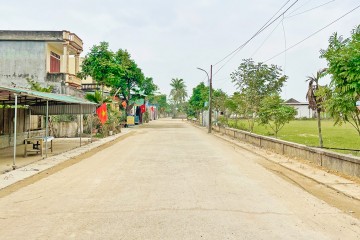 Construction progress updated in February 2023 - Project of renovating and upgrading rescue road in Truong Xuan commune to left dike of Chu river, Tho Xuan district, Thanh Hoa province