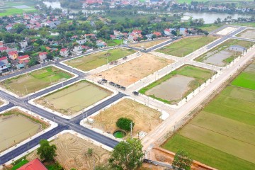 Construction progress updated in February 2023 – Typical Residential Area Infrastructure Project in Hoang Hoc Village, Dong Hoang Commune, Dong Son District, Thanh Hoa Province