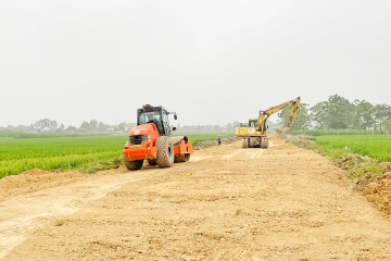 2023 年 4 月の建設進捗状況の更新 – Tho Xuan地区、Tho Lap コミューンからXuan Tin コミューンまでの DT.506B セクションの改修およびアップグレードのプロジェクト