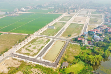 Construction progress updated in April 2023 – Typical Residential Area Infrastructure Project in Hoang Hoc Village, Dong Hoang Commune, Dong Son District, Thanh Hoa Province