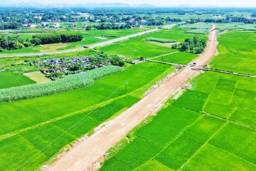 Construction progress updated in July 2023 - Renovation and upgrading project of provincial road 506B, section from Tho Lap commune to Xuan Tin commune, Tho Xuan district