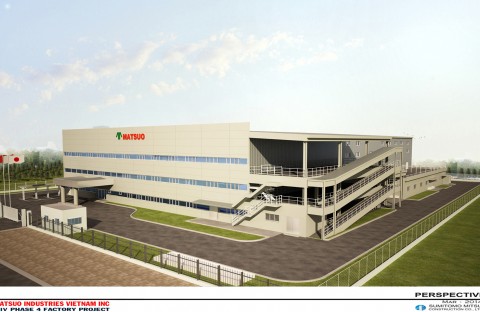 建设 Matsuo Industries 越南工厂项目的第四阶段