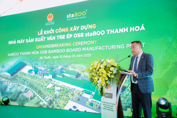OSB staBOO Thanh Hoa竹合板製造工場建設起工式