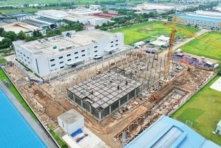 Cập nhật tiến độ thi công tháng 07/2022 - Dự án Mở rộng Nhà máy sản xuất, lắp ráp linh kiện điện tử Meiko Quang Minh giai đoạn 1